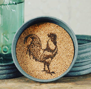 Rooster Coasters (set of four)